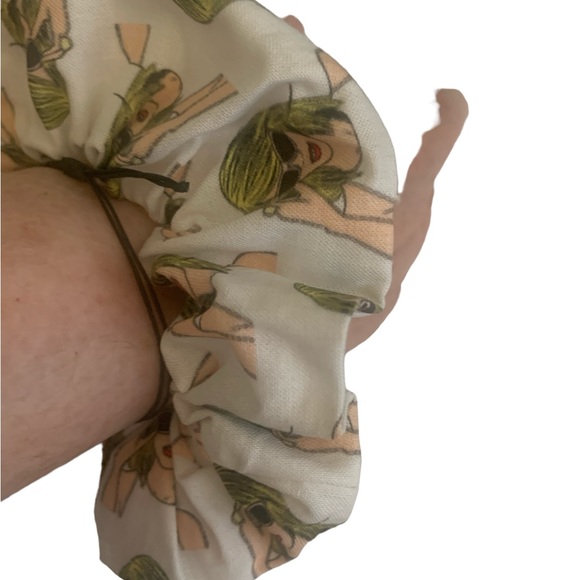 Swifties sunglasses zipper hair scrunchie hand made USA cotton white NWT - Picture 3 of 7